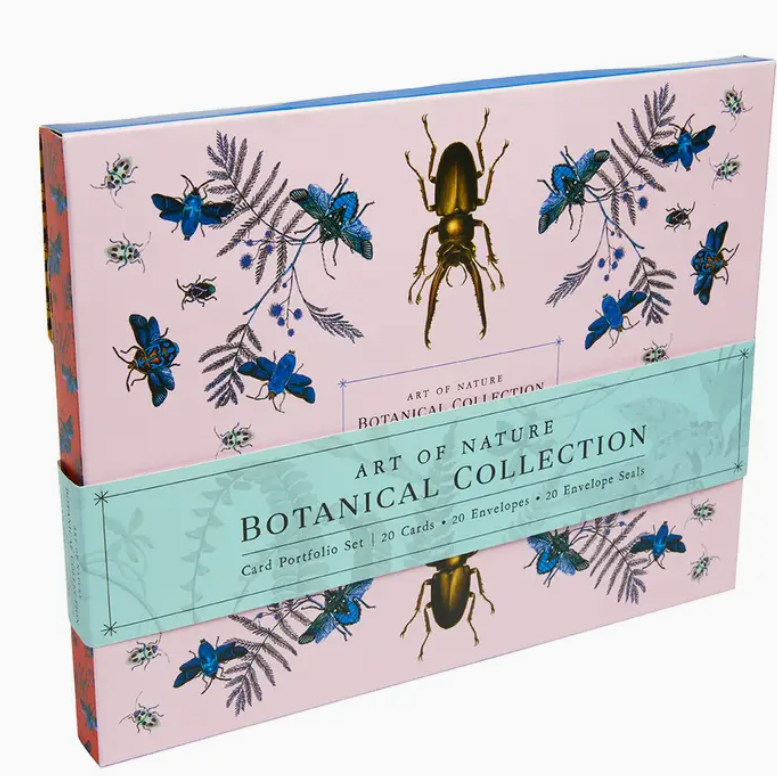 Art of Nature: Botanical Card Portfolio Set (Set of 20 Cards)