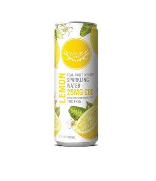 WYLD Lemon 50mg CBD Sparkling Water