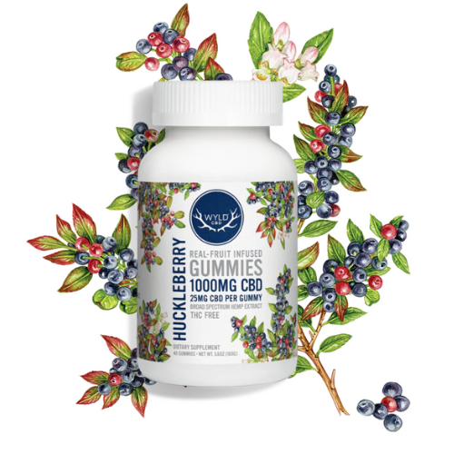 WYLD Huckleberry CBD Gummies