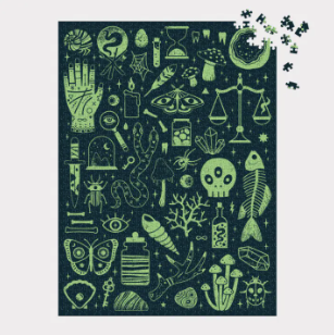 Occult and Curious 1000 Piece Glow in the Dark Puzzle