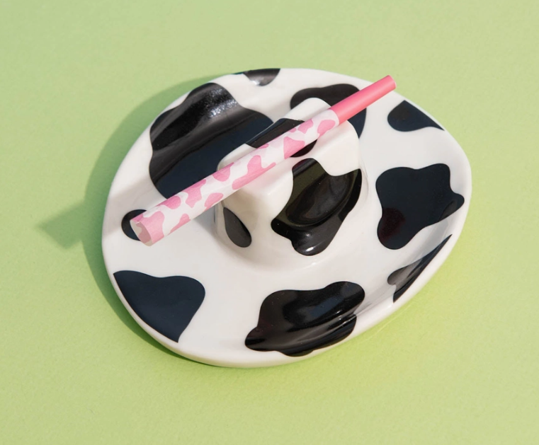 Canna Style Cow Print Cowboy Hat Ashtray