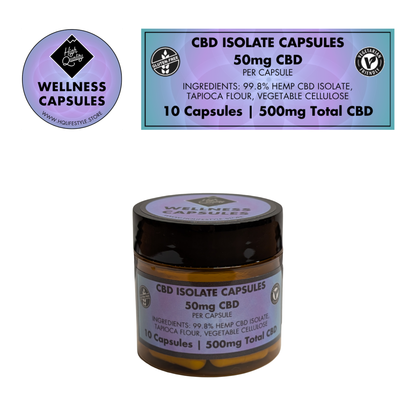 High Quality 50mg CBD Isolate Capsules
