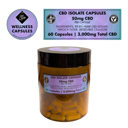 High Quality 50mg CBD Isolate Capsules