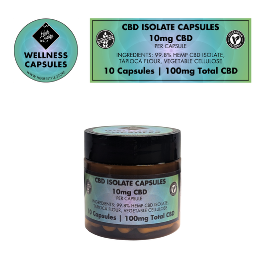 High Quality 10mg CBD Isolate Capsules