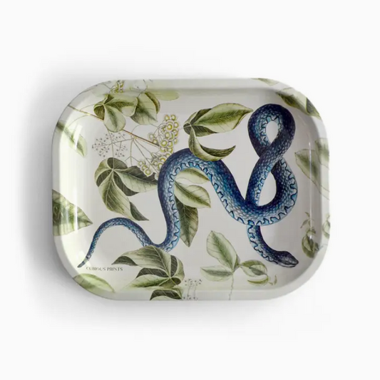 Rolling Tray - Vintage Blue Snake