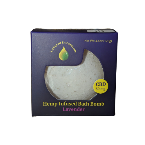 SunGold Hemp infused Lavender Bath Bomb